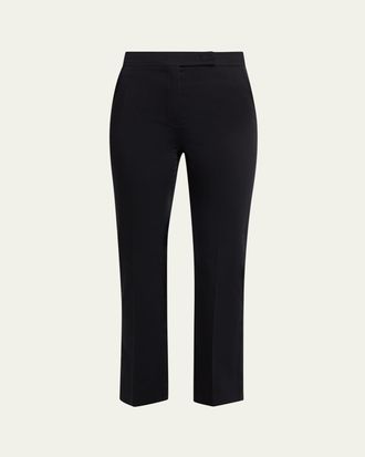 Max Mara Cotton-Stretch Slim-Leg Ankle Pants