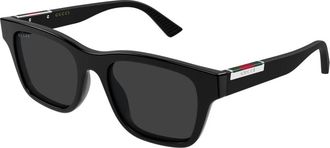 Gucci Sunglasses, unisex, Black, Size: 52 MM Square Frame Sunglasses