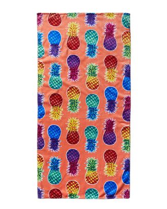 Espalma Colorful Pineapples Beach Towel