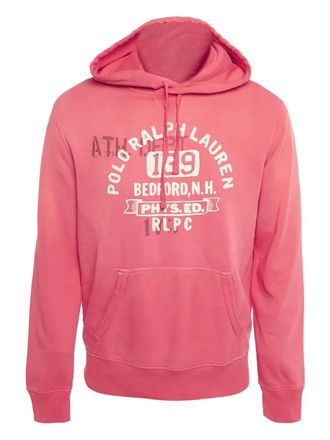 Ralph Lauren printed pocket hoodie - Pink