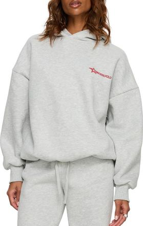 Princess Polly Stargirl Graphic Hoodie in Grey Marled at Nordstrom, Size 10