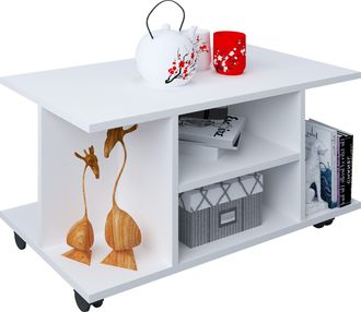 ebuy24 Ebuy24 - Mesa De Centro De Madera Vcm Mesa De Sof&aacute; Con Suficiente Espacio De Almacenamiento Dimensiones Aprox. Al. 40 X An. 80 X P. 40 Cm Mesa De Sal&oacute;
