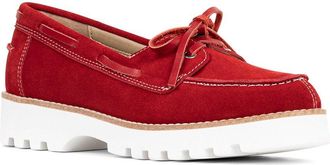 Donald J Pliner Harlie02 Suede Lug Bottom Boat Shoe