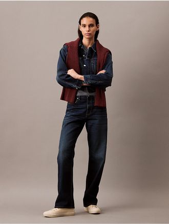 Calvin Klein Jeans Calvin Klein Womens 90s Straight Selvedge Jeans - Blue - 29