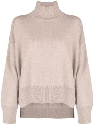 Barrie roll neck cashmere jumper - Neutrals