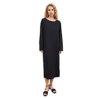 Skall Studio Kleedjes, Dames, Zwart, M, Katoen, Loui Jurk