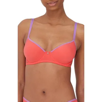 Skarlett Blue Spellbound Spacer Underwire Convertible Bra in Coral/lilc at Nordstrom Rack, Size 34Ddd