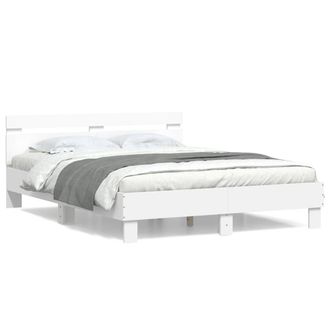 Berkfield Home Bed Frame without Mattress White 140x190 cm