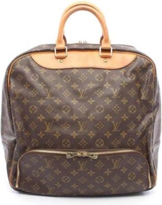 Louis Vuitton Pre-owned Boston Bag - Dames - Vintage Weekendtas - Bruin - ONE Size - Leer - Vintage