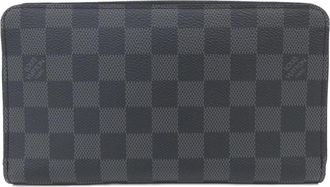 Louis Vuitton Dark Gray Graphite Coated Canvas Long Wallet (Bi-Fold) (Pre-Owned)