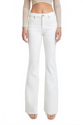 Hidden Jeans High Rise Long Flare Jean In Sea Salt
