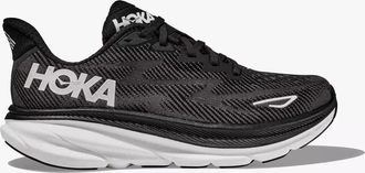 Hoka One One Clifton 9 1127895-BWHT Sneaker Mens Black White Running Shoes