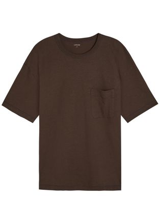 Christophe Lemaire Boxy Cotton and Linen-blend T-shirt - Brown - XL