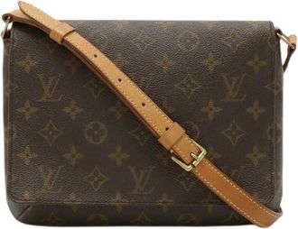 Louis Vuitton Pre-owned Cross Body Bags, female, Brown, Size: ONE SIZE Pre-owned Canvas Cross Body Bag
