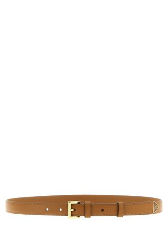 Prada Brown Logo Buckle Belt