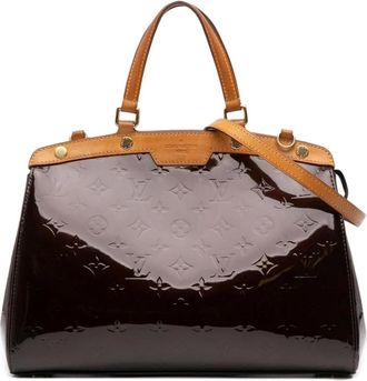 Louis Vuitton Pre-owned Handbags, female, Purple, Size: ONE SIZE Pre-owned Leather Top Handle Bag