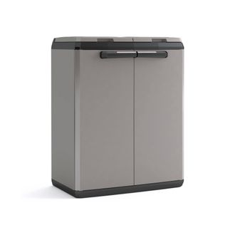 Dmora Dmora - Armario Exterior Rimouski, Mueble Para Exteriores, Mueble De Jard&iacute;n Multiusos, Contenedor Para Balc&oacute;n O Garaje, Made In Italy, 68x39 H85 Cm, G
