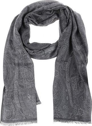Etro Stijlvolle Sjaal voor Alle Gelegenheden - Heren - Sjaals - Grijs - ONE Size - Accessoires
