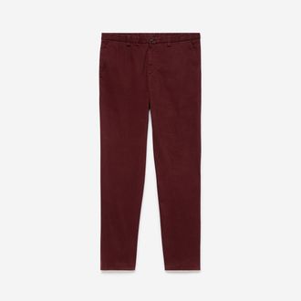 Oliver Sweeney Mens Garment Dyed Cotton Chinos - Red - Size 34 (Waist)