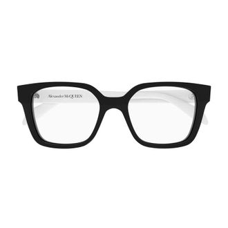 Alexander McQueen AM0358O003 Square Full Rim Eyeglasses - Black