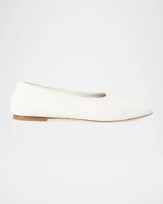 Staud Alba Leather Ballet Flats