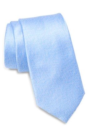 Nordstrom Pellerin Heathered Silk Tie in Light Blue at Nordstrom