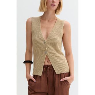 Crescent Beachy Sweater Vest in Beige at Nordstrom, Size Medium