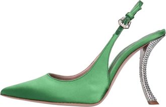 Gedebe Gedebe, Schoenen, Dames, Groen, 40 EU, Leer, Paris Slingback Pumps