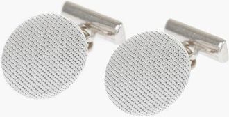 Corneliani Silk Covered Brass Cufflinks size Unica