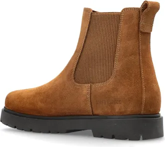 Birkenstock Womens Highwood Chelsea Boot Brown Suede Rubber