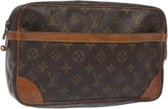 Louis Vuitton Pre-owned Tela clutches - - Pre-owned - Donna - Marrone - ONE SIZE