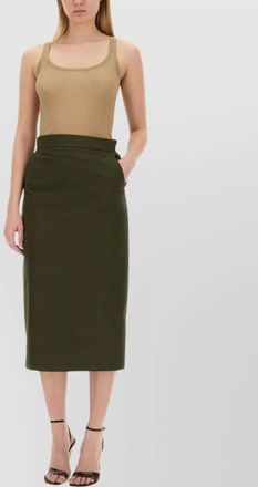 Max Mara sleeveless ribbed scoop neck tank top