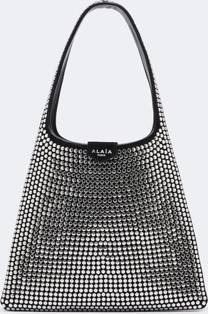 Alaia Ala&iuml;a Mini studded suede top-handle bag