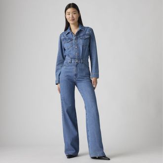 Levi's Western Jumpsuit - Womens - XS - Blue