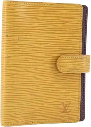 Louis Vuitton Pre-owned Wallets, female, Yellow, Size: ONE SIZE Pre-owned Day Planner Cover