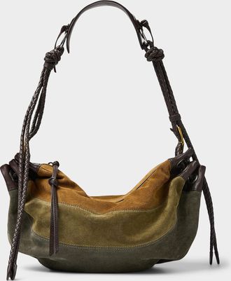 Isabel Marant Womens Maia three-colour suede shoulder bag