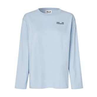 Baum Und Pferdgarten Jeevona Long Sleeve Top - Dames - Tops - Blauw - Maat: XL Katoen