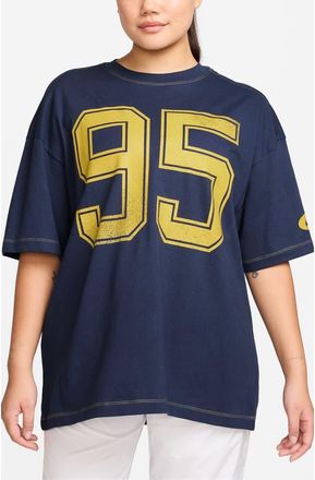 Nike Sportswear Street Oversize Cotton T-Shirt in Midnight Navy at Nordstrom, Size X-Large