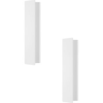 Loops 2 PACK Wall Light Colour White Aluminium Steel Enclosure Bulb LED 12W Included
