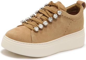 Emanuelle Vee Bice Suede Sneaker - Dames - Sneakers - Beige - 41 EU - Leer - Schoenen