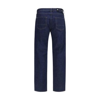 Stone Island Cotton Straight-Leg Jeans - Blue