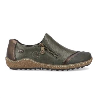 Rieker Womens Slip On Suede Shoes In Green