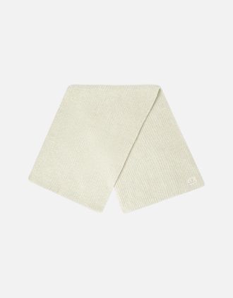 C.P. Company Mens Fleece Knit Logo Scarf - Tan - Size: UNI