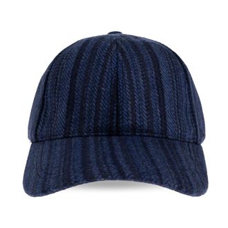 Paul Smith Signature Stripe Baseball Cap - Heren - Petten - Zwart - ONE Size - Katoen - Accessoires