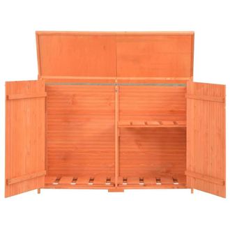 Berkfield Home Garden Storage Shed 120x50x91 cm Wood in Tan | Size: 120 x 50 x 91 cm