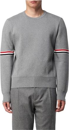 Thom Browne Heren, Truien, Grijs, Maat: L