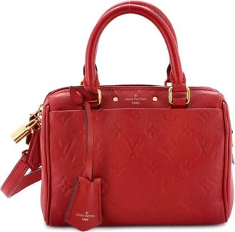 Louis Vuitton Speedy Bandouliere NM Bag Monogram Empreinte Leather 20 satchel - Rosso