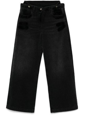 The Attico Wide-Leg Denim Jeans