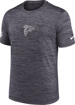 Nike Atlanta Falcons Sideline Team Issue Velocity Nike Mens Dri-FIT NFL T-Shirt in Black | 02ER00A96-P88