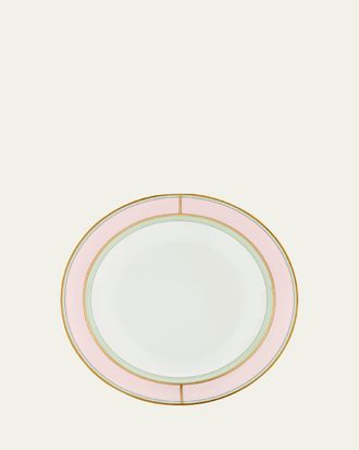 Ginori 1735 Diva Colonna Soup Plate, Rosa